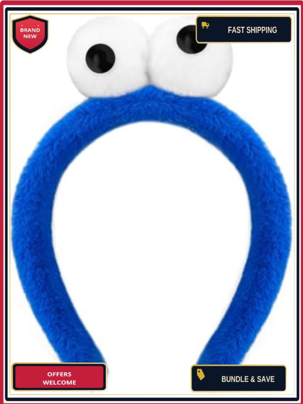 Plush Costume Headband Adult Funny Eye Design Halloween Party Dress Up